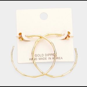 ‼️SOLD‼️. Gold Hoop Earrings. New.